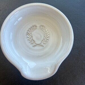 Farmhouse Pottery Laurel Spoon Rest | Handmade Stoneware | Woodstock, Vermont